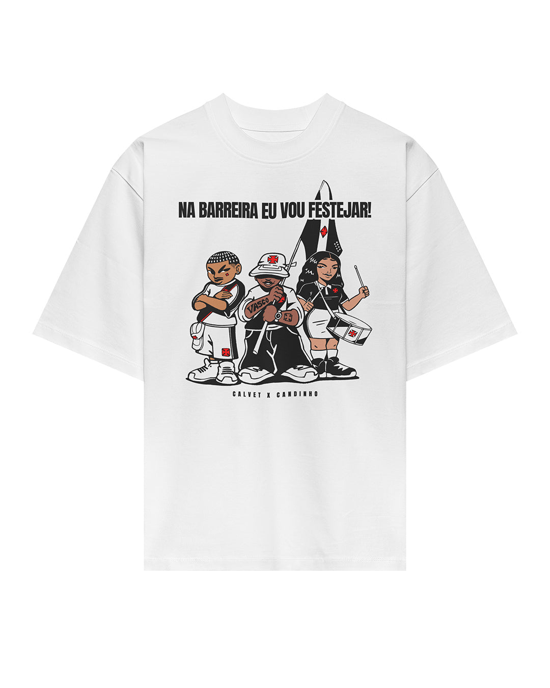 Camiseta "Na Barreira Eu Vou Festejar" – Calvet x Candinho