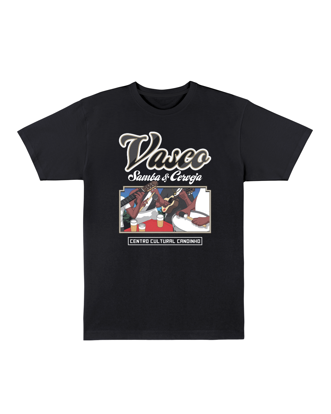 CAMISETA SAMBA DO VASCĂO PRETA